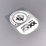 0.7MM AF Coating Tempered Glass Material Replacement Gaming Mouse Skates Feet Pads Mouse Feet Set Stickers