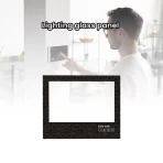 Custom Silk Screen Printed Solid Structure Flat Pattern Tempered Glass Panel Popular for Lighting and Decoration - 图片 2