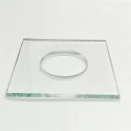 Custom Factory Tempered Glass Panel with Square & Holes Transparent Flat Pattern Fine Grinding Edge Deep Processing Glass Sheet - 图片 2