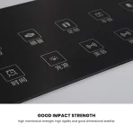 Zhixin Eco-Friendly Nice Price Custom Size Clear Black Tempered Glass Panel Silk Screen Printing Solid Structure Foot Therapy - 图片 3