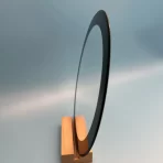 Custom Circular Tempered Glass Panel with Silk-Printed Black Border for Solar Applications - 图片 6