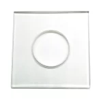 Custom Factory Tempered Glass Panel with Square & Holes Transparent Flat Pattern Fine Grinding Edge Deep Processing Glass Sheet