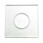 Custom Factory Tempered Glass Panel with Square & Holes Transparent Flat Pattern Fine Grinding Edge Deep Processing Glass Sheet