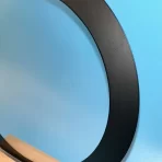 Custom Circular Tempered Glass Panel with Silk-Printed Black Border for Solar Applications - 图片 5