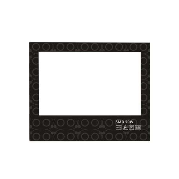 Custom Silk Screen Printed Solid Structure Flat Pattern Tempered Glass Panel Popular for Lighting and Decoration