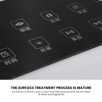 Zhixin Eco-Friendly Nice Price Custom Size Clear Black Tempered Glass Panel Silk Screen Printing Solid Structure Foot Therapy - 图片 4