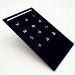 Custom Tempered Glass 0.5mm 0.7mm 1mm 2mm 3mm Corning Gorilla Glass Silk Screen Printing Glass Panel for Display