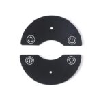 Customized special-shaped punching, silk-screen printing and semi-transparent processing of small household appliance glass for car aroma diffuser tempered glass control panel - 图片 3